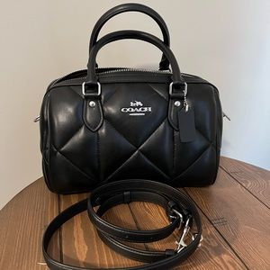 Coach Rowan Satchel w/Puffy Diamond Quilting